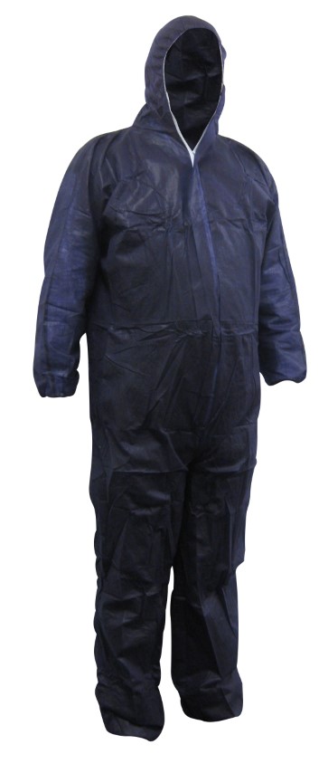 COVERALL DISPOSABLE GENERAL PURPOSE BLUE M 